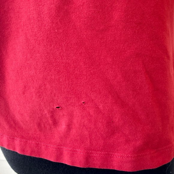 Burberry Red Top with Plaid Cuffs - Picture 11 of 11